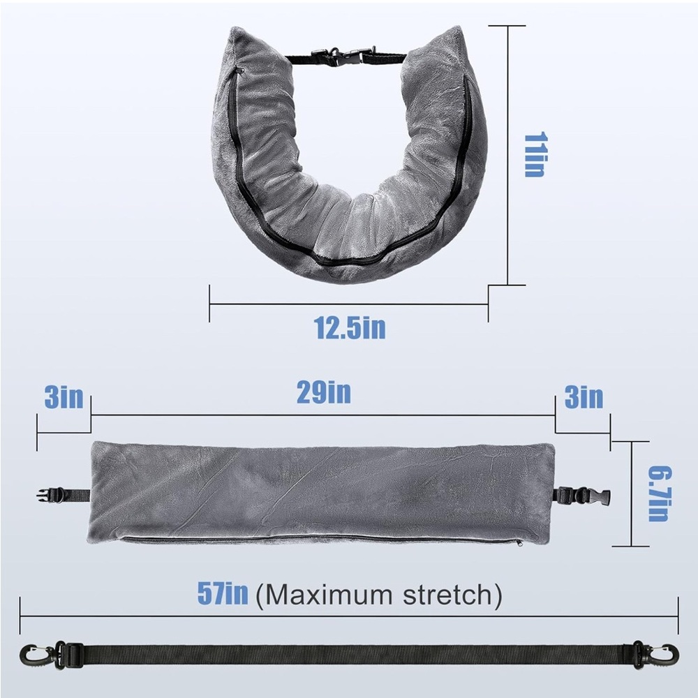 Eppyyo Stuffable Travel Neck Pillow - Picture 2 of 10